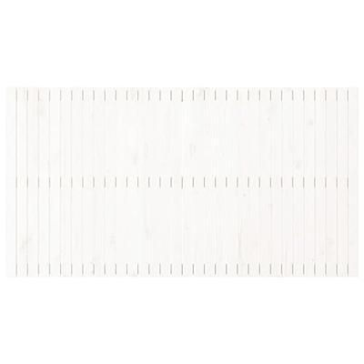 Hoofdbord wandmontage 204x3x110 cm massief grenenhout wit Hoofdbord wandmontage 204x3x110 cm massief grenenhout wit