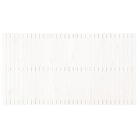 Hoofdbord wandmontage 204x3x110 cm massief grenenhout wit - thumbnail