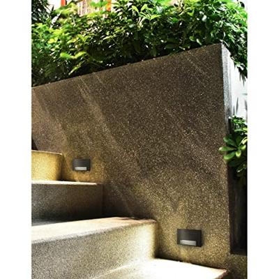 Lyora Vierkante wandlampKrypton 8,5cm grijs - 726408