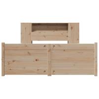 Bed met boekenkast zonder matras massief grenenhout 120x190 cm - thumbnail