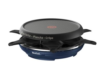 Tefal RE12A4 Gourmetstel met 6 Pannentjes 31x13 cm 850W Zwart/Blauw Tefal RE12A4 Gourmetstel met 6 Pannentjes 31x13 cm 850W Zwart/Blauw