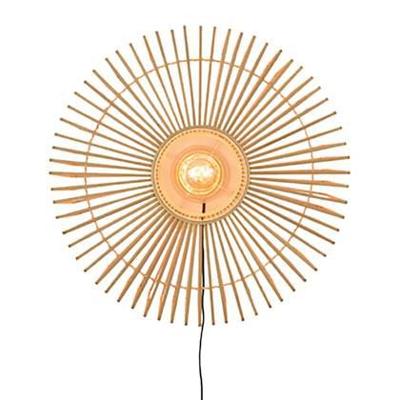 GOOD&MOJO Wandlamp 'Bromo' 60cm, Bamboe, kleur Naturel GOOD&MOJO Wandlamp 'Bromo' 60cm, Bamboe, kleur Naturel