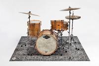 DRUMnBASE VP185-GRY Vintage Persian Grey drum/stage mat 185 x 160 cm - thumbnail
