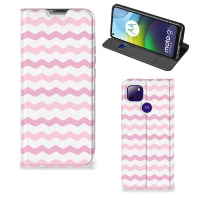 Motorola Moto G9 Power | Hoesje met Magneet | Waves Roze