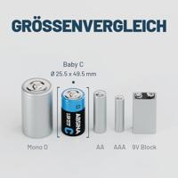 Absina C batterij (baby) Alkaline 6000 mAh 9 V 6 stuk(s) - thumbnail