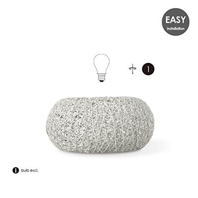 Light depot - tafellamp Cocon ovaal - wit - Outlet