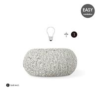 Home sweet home cocon tafellamp wit ↕ 17 cm wit - thumbnail