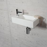 Wiesbaden Fonteinset Mat Wit Color Chroom - Fonteinset Met Amador Kraan - thumbnail