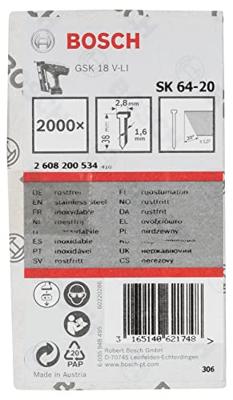 Bosch Accessories 2608200534 Nagel met verzonken kop SK64 Afmeting, lengte 38 mm 2000 stuk(s)