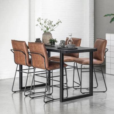 DTP Home Bartafel 'Beam' Teakhout, 150 x 80cm, kleur Zwart