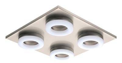 Eglo Vierkante plafondlampPalena nikkel - 32569