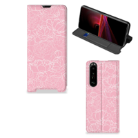 Sony Xperia 1 III Smart Cover White Flowers - thumbnail