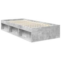 Bedframe met lade Concerte Grijs 90 x 190 cm Massief grenenhout - thumbnail