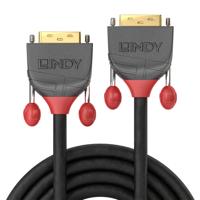 LINDY 36243 25 m DVI-D Single Link kabel, Anthra Line - thumbnail
