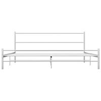 Bedframe metaal wit 160x200 cm - thumbnail