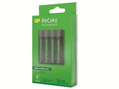 GP Recyko USB Lader + 4 AA Batterijen 2600mah - thumbnail