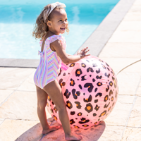 Watersproeier Bal Panterprint Rosé Goud - thumbnail