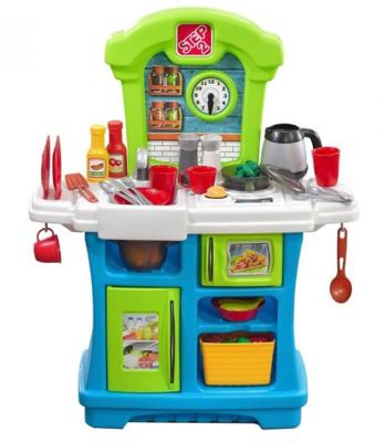 Step2 Speelgoedkeuken Little Cooks Kitchen 86 cm blauw Step2 Speelgoedkeuken Little Cooks Kitchen 86 cm blauw