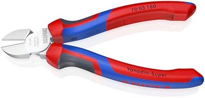 Knipex Zijsnijtang | 160 mm Lengte | Meer-Componentengrepen | Verchroomd - 70 05 160 SB