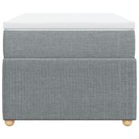 Boxspring met matras stof lichtgrijs 90x190 cm - thumbnail