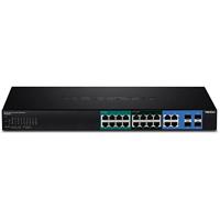 TRENDnet 20-poorts Gigabit Web Smart Ultra PoE Switch met 8 Gigabit UPoE-poorten, 8 Gigabit PoE-poorten + 4 gedeelde Gigabit-poorten, TPE-204US - thumbnail