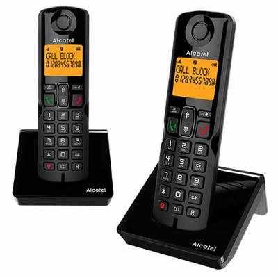 Draadloze telefoon Alcatel S280 DUO Wireless Zwart