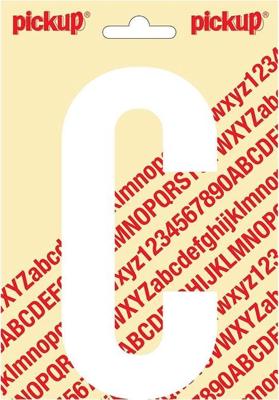 Plakletter Nobel Sticker letter C wit Pickup - Pickup