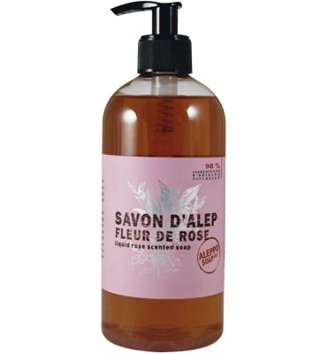 Aleppo Soap Co Rooszeep met pomp 500 Milliliter Aleppo Soap Co Rooszeep met pomp 500 Milliliter