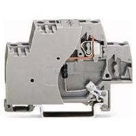 WAGO 280-502/281-589 Aderklem 10 mm Spanveer Toewijzing: L Grijs 50 stuk(s)