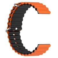 Ocean Style bandje - Oranje / zwart - Garmin Vivoactive 6 / Vivoactive 5 / Vivoactive 3 - thumbnail
