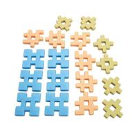 Gekleurde Wafelblokken - 21dlg - thumbnail