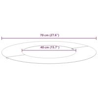 VidaXL Geschikt voor platte boomring bruin ø40 / 70 cm cortenstaal - thumbnail