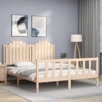 Bedframe zonder matras massief grenenhout 160x200 cm - thumbnail
