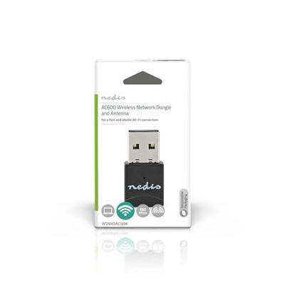 Netwerk-Dongel | Wi-Fi | AC600 | 2.4/5 GHz (Dual Band) | USB2.0 | Wi-Fi-snelheid totaal: 600 Mbps |