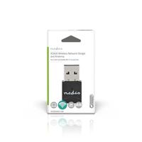 Nedis Netwerk-Dongel | Wi-Fi | AC600 | 2.4/5 GHz (Dual Band) | USB2.0 | Wi-Fi-snelheid totaal: 600 Mbps | Windows 10 / Windows 11 / Windows 8 - - thumbnail