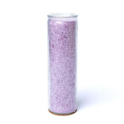 Fairtrade Lila Kaars van Palmpit Was uit Indonesië Fairtrade Lila Kaars van Palmpit Was uit Indonesië