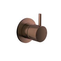 Afbouwdeel Inbouw Douchemengkraan Hotbath Cobber 1-hendel Geborsteld Koper PVD - thumbnail