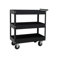 Gereedschapswagen open, zwart - thumbnail