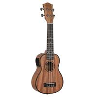 Cascha HH 2026L linkshandige premium sopraan ukelele met tas en plectra - thumbnail