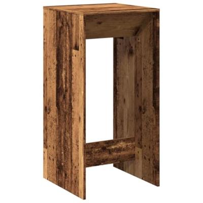 Bartafel 51x50x103,5 cm bewerkt hout oud houtkleurig
