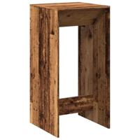 Bartafel 51x50x103,5 cm bewerkt hout oud houtkleurig - thumbnail