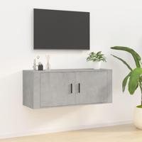 Tv-wandmeubel 100x34,5x40 cm betongrijs - thumbnail