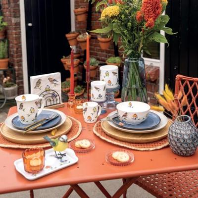 Ambiente Tray 13x21cm Bird species white