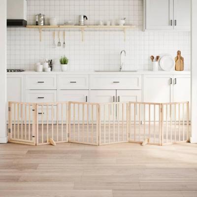 Hondenhek inklapbaar 6 panelen 300 cm populierenhout Hondenhek inklapbaar 6 panelen 300 cm populierenhout