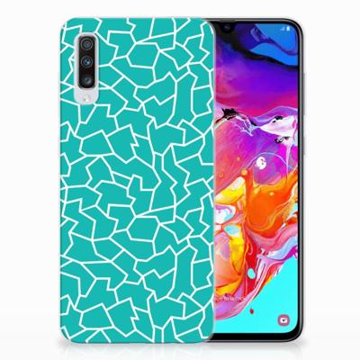 Samsung Galaxy A70 | Hoesje maken | Cracks Blue