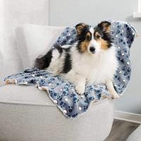 TRIXIE DEKEN TAMMY BLAUW / BEIGE 150X100X2 CM - thumbnail