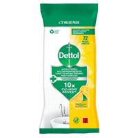 Reinigingsdoekjes Dettol antibacterieël Citrus 72 stuks - thumbnail