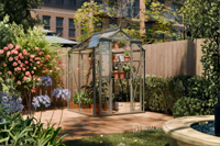 Royal Well Anne I tuinkas 150x150 cm groengrijs met 3mm veiligheidsglas (inclusief fundament)- - Aluminium- Royal Well - thumbnail