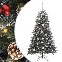 VidaXL Kunstkerstboom met 150 led groen 150 cm pvc en plastic en staal - thumbnail