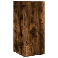 Tv-wandmeubel met LED-verlichting 30,5x35x70 cm gerookt eiken - thumbnail